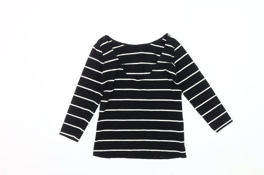Womens UK Size 12 Zara Black T-Shirt
