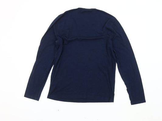 Abercrombie & Fitch Mens Blue Muscle Fit Long Sleeve T-Shirt S