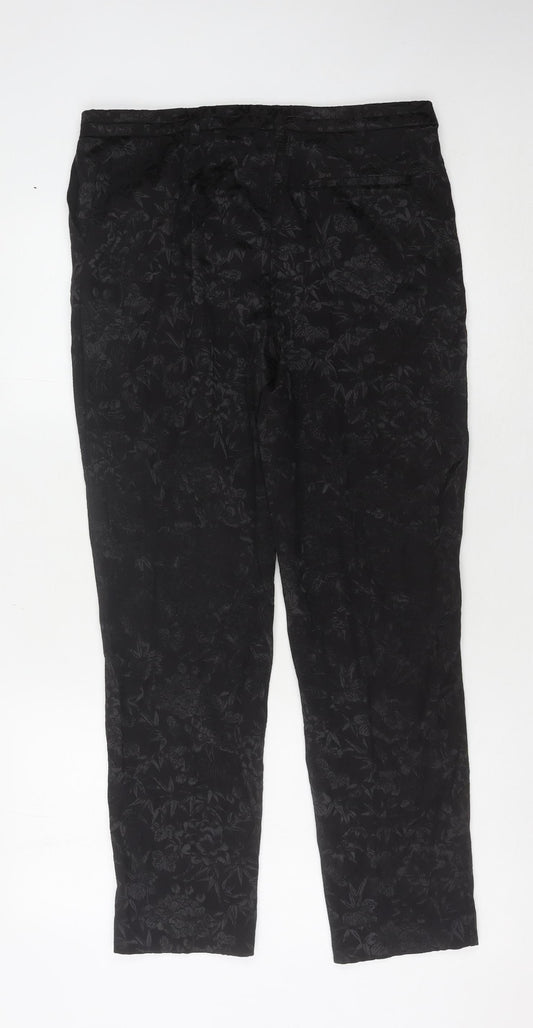 Womens UK Size 12 Oasis Black Trousers