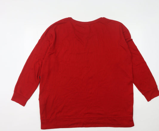 Womens UK Size 20 NEXT Red Pullover Jumper