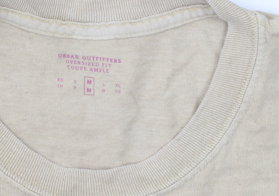 Urban Outfitters Beige Medium Men's Graphic T-Shirt