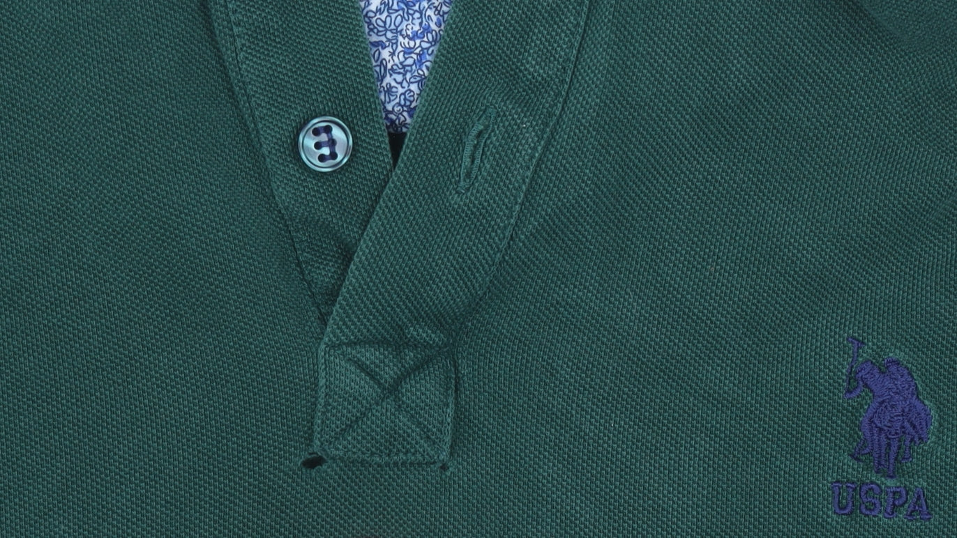 U.S. Polo Assn. Men's Green Polo Shirt L