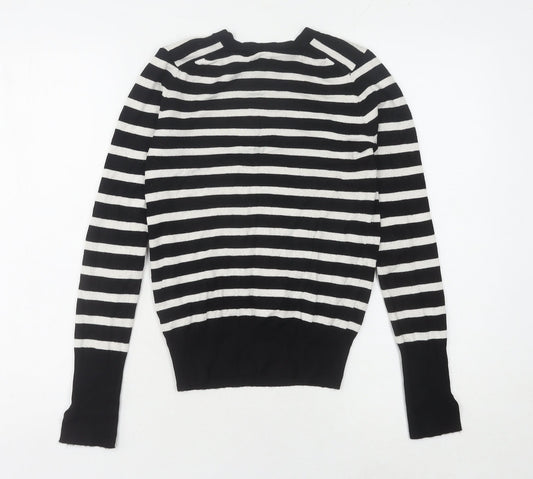 Womens UK Size S Zara Black Pullover Jumper