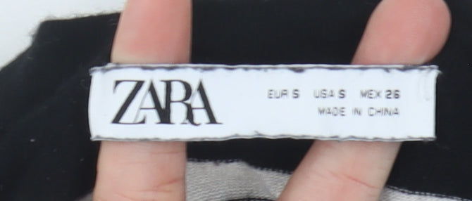 Womens UK Size S Zara Black Pullover Jumper