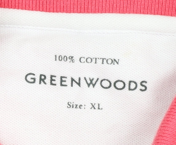 Greenwoods Men's Pink XL Polo Shirt