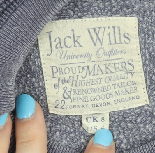 Womens UK Size M Jack Wills Purple Pullover Sweatshirt