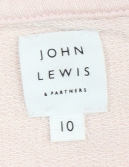 Womens UK Size 10 John Lewis & Partners Pink Pullover Sweatshirt