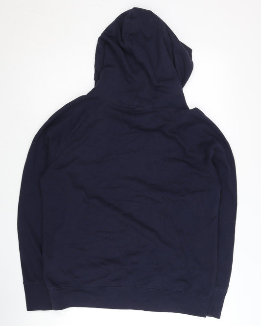 GAP Unisex Blue M Hoodie Logo Pullover Fleece