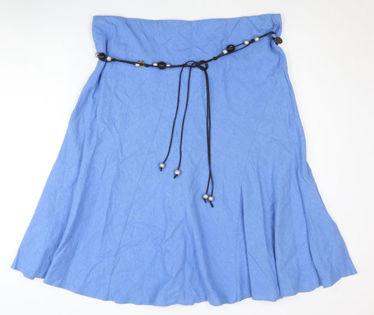 Stylish BHS Women’s Blue A-Line Skirt Size 18