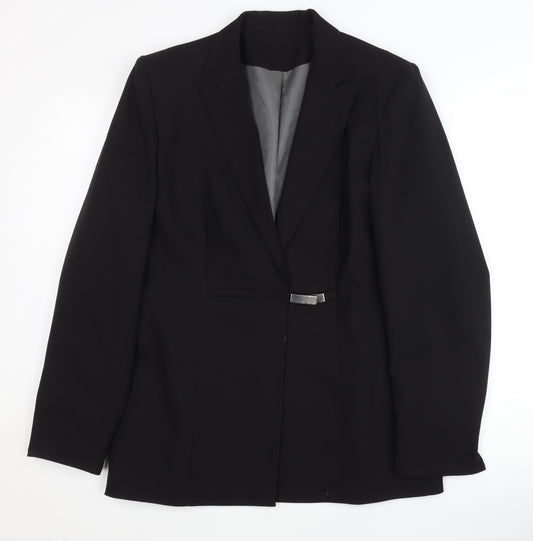 Womens UK Size 14 Dorothy Perkins Regular Black Blazer