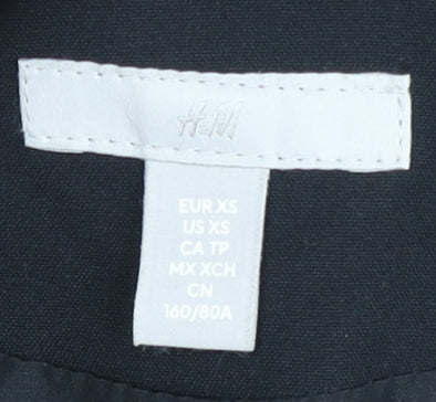 H&M Women's Black XS Blazer, Notch Lapel, Lined