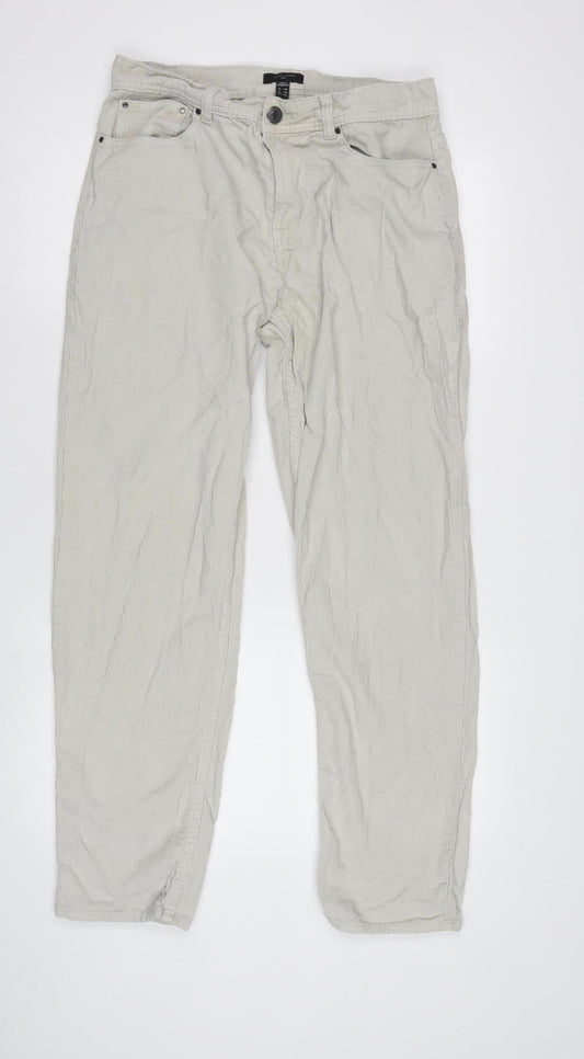 New Look Men's Beige Corduroy Trousers Size 32