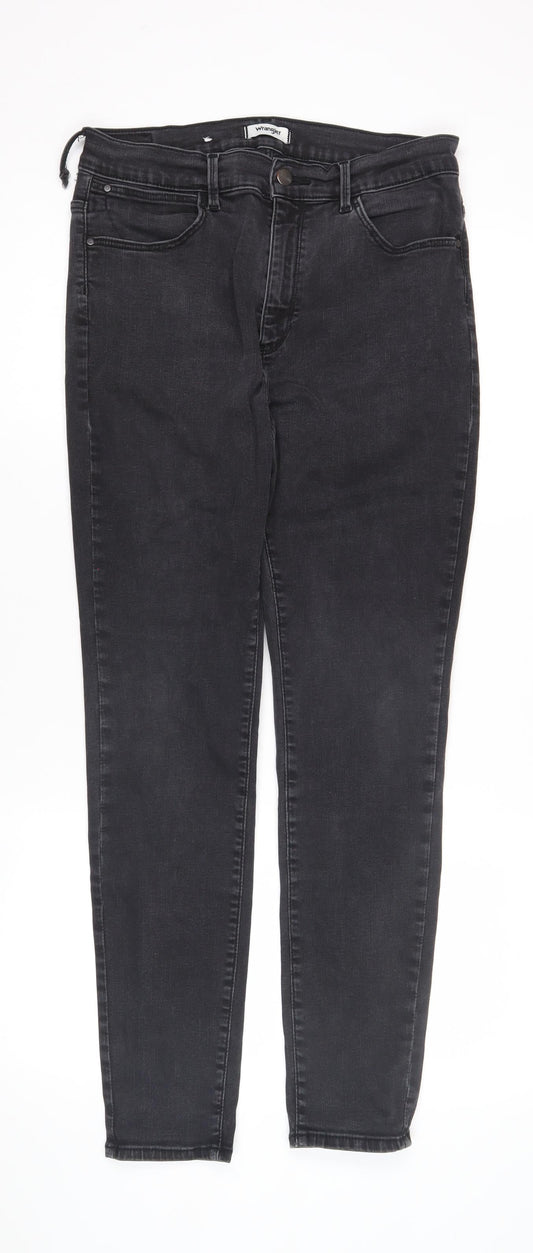 Womens UK Size 12 Wrangler Skinny Black Jeans