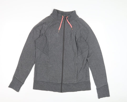 Nine Savannah Miller Women's Grey Zip Jacket L Casual Fit