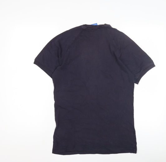 Adidas Men's Black S Logo T-Shirt, Short Sleeve