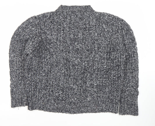 Womens UK Size 14 Topshop Grey Pullover Jumper