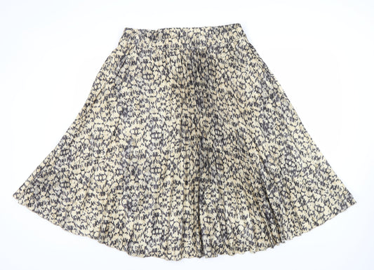 H&M Women's Multicoloured L A-Line Animal Print Skirt