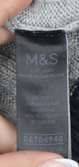 Marks and Spencer Women's Grey Pullover Jumper, Medium