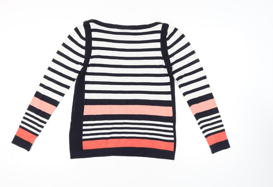 Wallis Women's Multicoloured Striped Pullover - Size 10