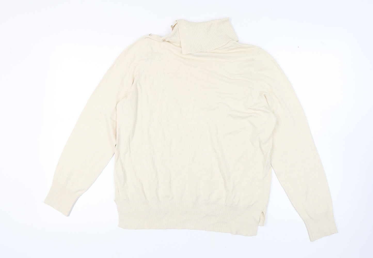 Womens UK Size L NEXT Ivory Pullover Jumper