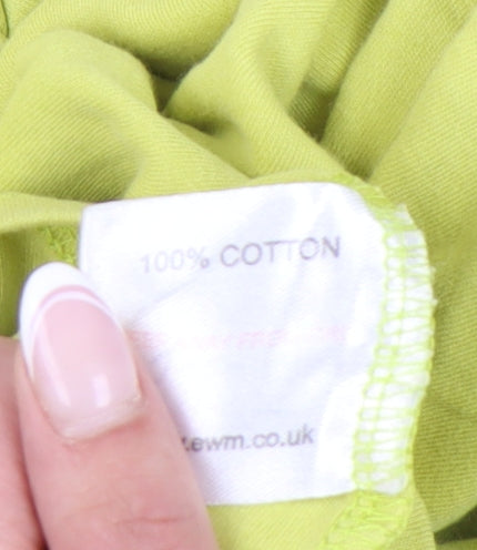 Isle Women's Yellow T-Shirt, Size L, Short Sleeve Casual