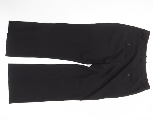 Womens UK Size 14 Worthington Regular Fit Business Casual Black Trousers