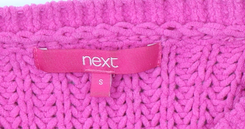 Womens UK Size S NEXT Pink Pullover Jumper