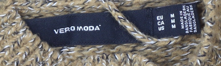 Womens UK Size M VERO MODA Brown Pullover Jumper