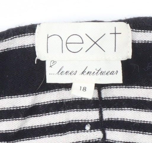 Womens UK Size 18 NEXT Black Pullover Jumper
