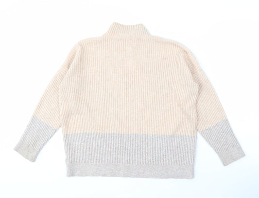 Womens UK Size L Marks and Spencer Beige Pullover Jumper