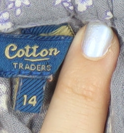 Cotton Traders Women's Floral Peasant Skirt Size 14