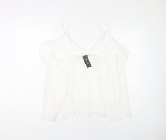 boohoo Women's White Camisole Tank Top Size 18