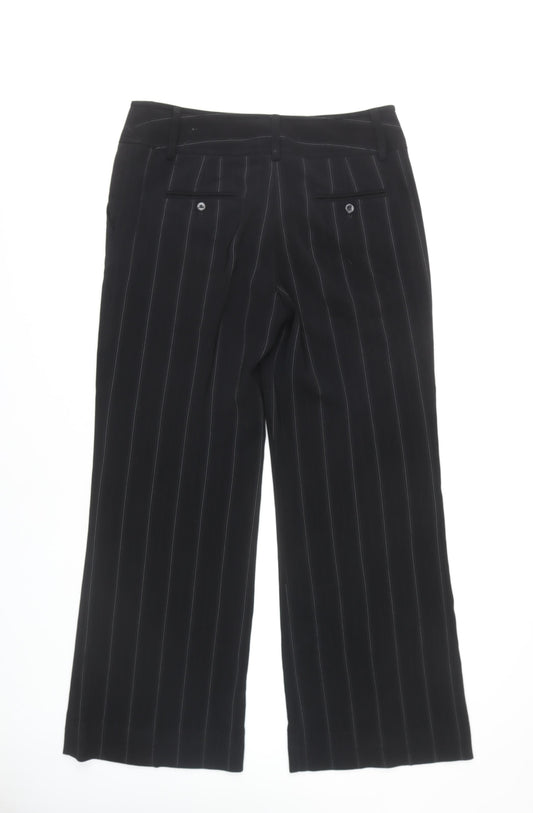 Womens UK Size 14 NEXT Regular Fit Dress Pants Black Trousers