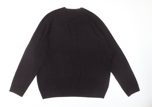 M&S Men's Black XL Pullover Jumper