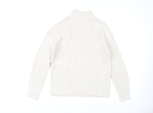 Womens UK Size 10 M&Co Ivory Pullover Jumper