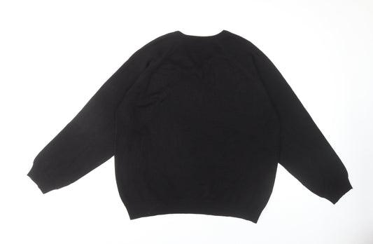 BHS Men's Black Large Pullover Jumper