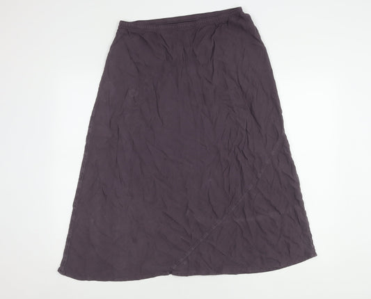 Marks and Spencer Women's Purple A-Line Skirt Size 16