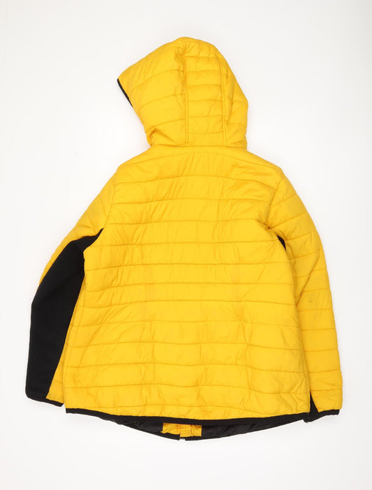 Unisex Adults UK Size 20 Plus New Look Yellow Puffer Jacket
