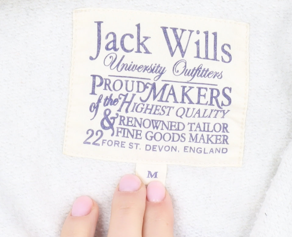 Mens UK Size M Jack Wills Grey Full Zip Hoodie