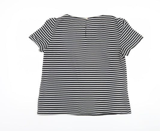 Womens UK Size 14 Oasis Black T-Shirt