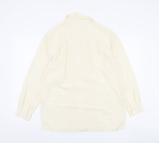 Womens UK Size 14 Classic Woman Ivory Basic Blouse