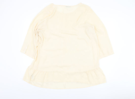 Womens UK Size 18 Marks and Spencer Ivory Basic Blouse