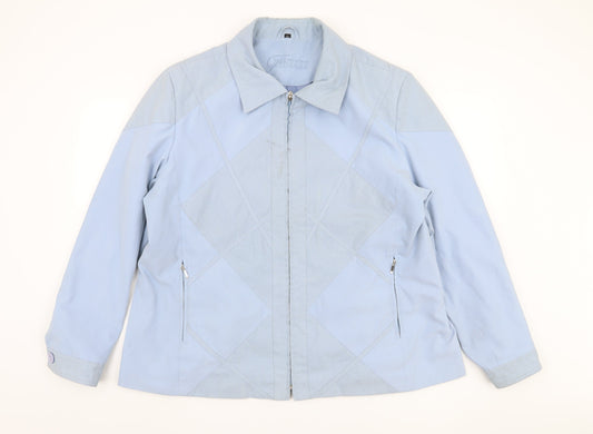 Womens UK Size 22 Finesse Blue Basic Jacket