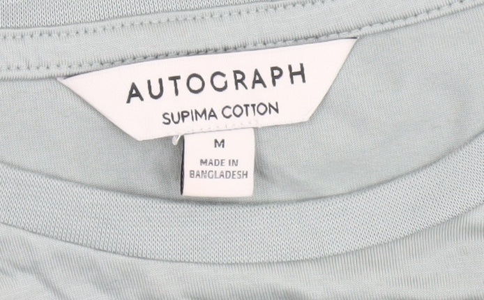 Marks and Spencer Men's Green T-Shirt, Size M, Cotton