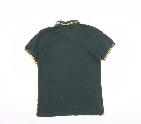 Jack Wills Men's Green Polo Shirt, Size S