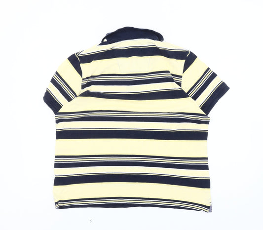 Atlantic Bay Men's Multicoloured Striped Polo, Size M