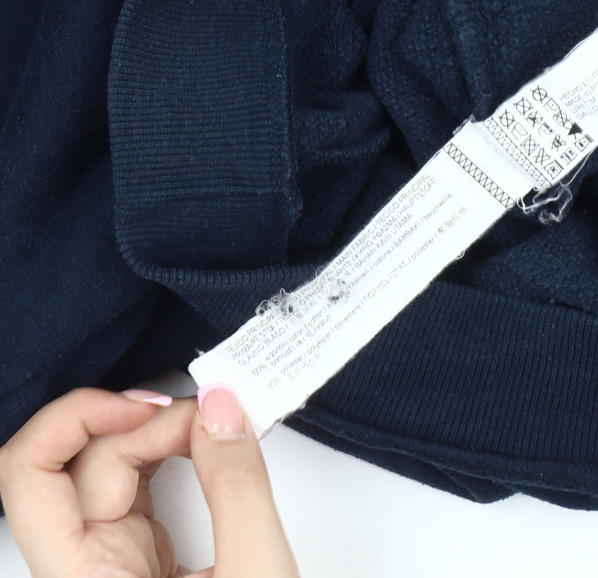 Unisex Adults UK Size M Pull&Bear Blue Pullover Sweatshirt
