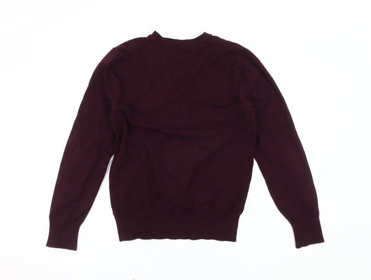 Burton Men's Purple Cardigan, Size S, Casual Knitwear