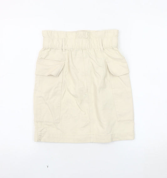 H&M Women’s Beige Cargo Skirt Size 6
