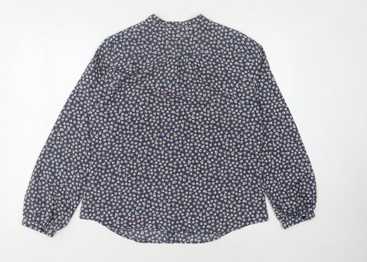 Womens UK Size 12 Marks and Spencer Blue Button-Up